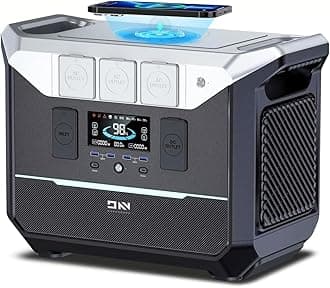 2000W Portable Power Station,2073.6Wh LifePO4 Power Station,DARAN 2025 New 1.8Hrs Fast Charging Solar Generator with UPS Power Bank for Hurricane Emergency/Power Outages/Outdoor Camping/RVs/Home Use