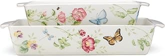 Butterfly Meadow Rectangular Baker 2-Piece Set, 9.70, Multi