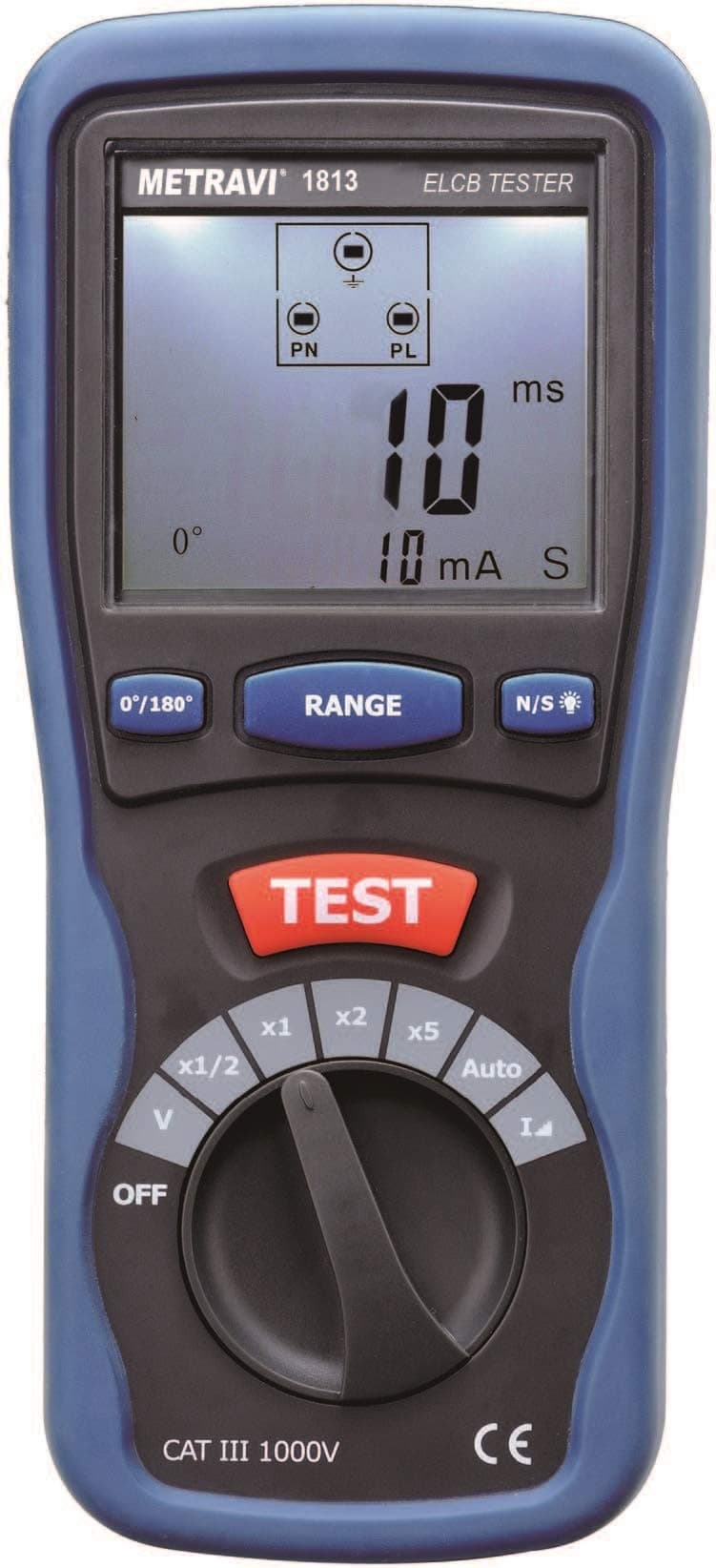 Metravi 1813 ELCB/RCD/RDDS Tester