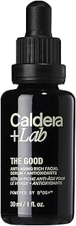 Caldera + Lab The Good | Men's Organic Moisturizing Face Serum for Dry, Sensitive, & Normal Skin – Vegan, Natural & Antioxidant Packed Skincare Facial Oil