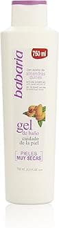 Babaria Shower Gel with Sweet Almond Oil for Very Dry Skin, 750ml / 25.5 Oz