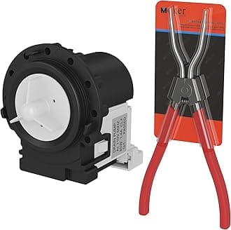 Upgraded Drain Pump Replacement for LG Front Load Washers, Replaces 4681EA2001T,4681EA1007G, 4681EA2001D, 4681EA2001N ER4681EA2001T, LP1007G, LP2001T, with 11 Inches Washer Spring Expansion Tool