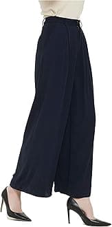 Tronjori Women High Waist Casual Wide Leg Long Palazzo Pants Trousers Regular Size