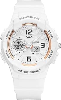 Analog Digital 5ATM Waterproof Fashion Black Sports Watch for Women and Girls | Watch for Women | Ladies Watch | Wrist Watch for Women | Girls Watch