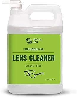 Green Oak Lens Cleaner Refill – Professional Lens Cleaner Refill– Best for Eyeglasses, Cameras, and Lenses - Safely Cleans Fingerprints, Dust, Oil (1 Gallon Refill)