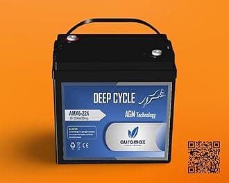 AGM Battery 6V 224Ah, Solar AGM Battery 6V, Solar Rechargeable Battery, Maintenance Free With High Performance AGM Technology, Cleaning machine battery/Golf cart battery/AWP