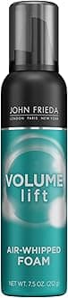 John Frieda Volume Lift Air Whipped Foam, Volumizing Hair Mousse with Air-Silk Technology for Fine or Flat Hair, Adds Lasting Body and Fullness with flexibile Hold, 7.5 Oz