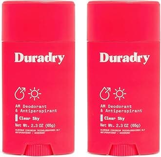 Clinical-Strength Antiperspirant Deodorant for Women and Men - Clean formula with Natural Ingredients, Odor, and Excessive Sweat protection for Armpits - Clear Sky, 2.3 Oz (Pack of 2)