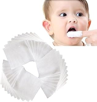 Baby Toothbrush Soft Gauze Infant Finger Clean Oral Toothbrush Infant Mouth Cleaner Individually Wrapped
