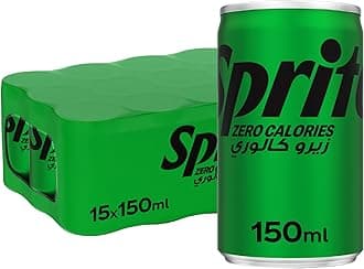 SPRITE Zero Calories, Carbonated Soft Drink, Can 150ml, Pack of 15