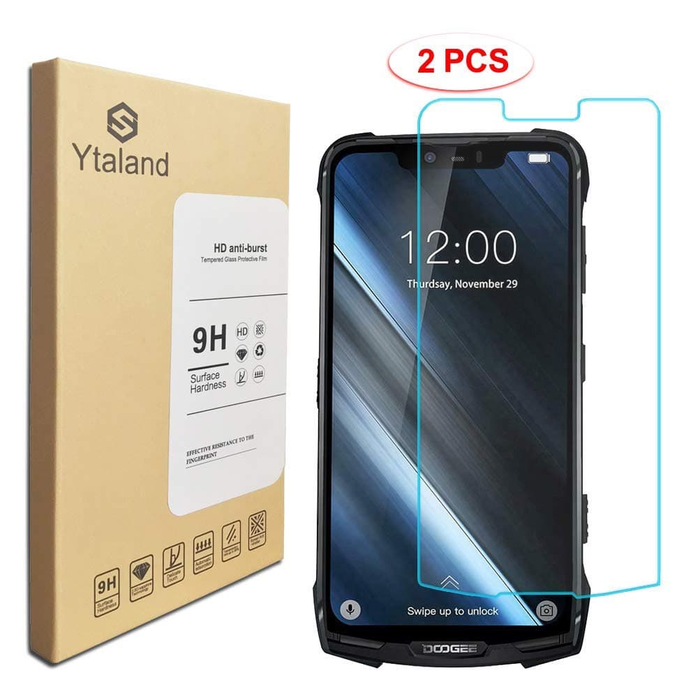 [2 Pack] Screen Protector for Doogee S90 / S90 Pro / S90C 6.18 inch, Tempered Glass Anti-fingerprints Thin 9H Hardness Screen Protector For Doogee S90C