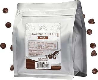 ChocZero Milk Chocolate Chips, No Added Sugar, Keto & Low Carb, Gluten Free, No Sugar Alcohols, 20 oz Bag for Baking & Desserts
