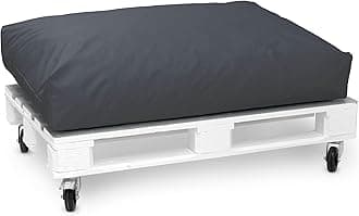 Spatium Jumbo XXL pallet cushions from removable pillowcase, water and dirt resistant, cushions for pallet furniture Anthracite, Seat Cushions 120x60x20