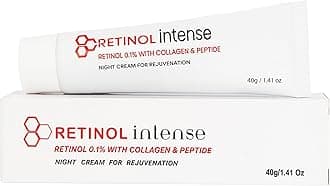 Retinol 0.1 Intense Cream with Collagen & Peptide (40 Gram / 1.41 Oz)