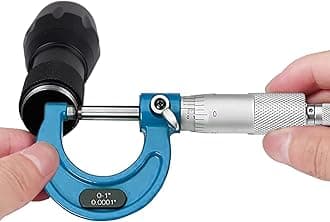 HDLNKAK Outside Micrometer Set, 0-4" Machinist Micrometer