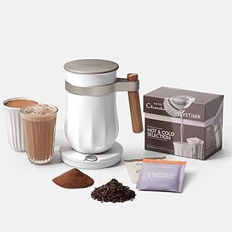 The Velvetiser System - in-Home Hot & Cold Drinking Chocolate Machine - Barista-Grade Drinking Chocolate Maker - Chalk Edition - Ideal for Gifts