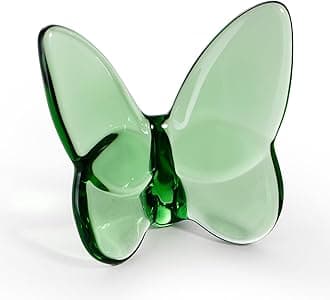 Crystal Butterfly Figurines,Flying Butterfly Figurine Decor Crystal Cut Glass Butterfly Ornament Statue Animal Collectible Home Ornament Decor