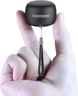 The Smallest Mini Bluetooth Speaker Wireless,Tiny Speakers with Built in Mic,TWS Portable Speaker for Hiking, Running, Car, Outdoor, Travel, Gifts (Black)