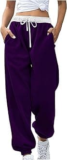 Womens Casual Athletic Cotton Long Sweatpants,Teen Girl Solid Color Cute Hiking Long Pants,Fall Trendy Clothes