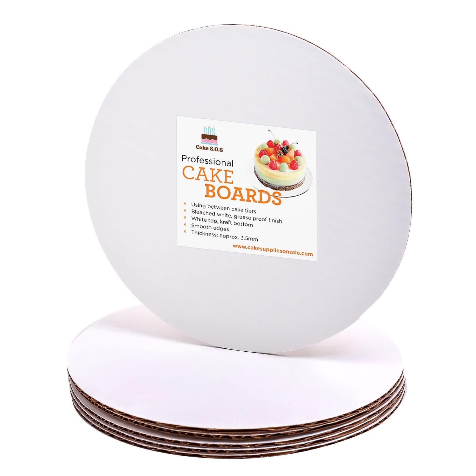 Cake Board Circle 9", Count of 25