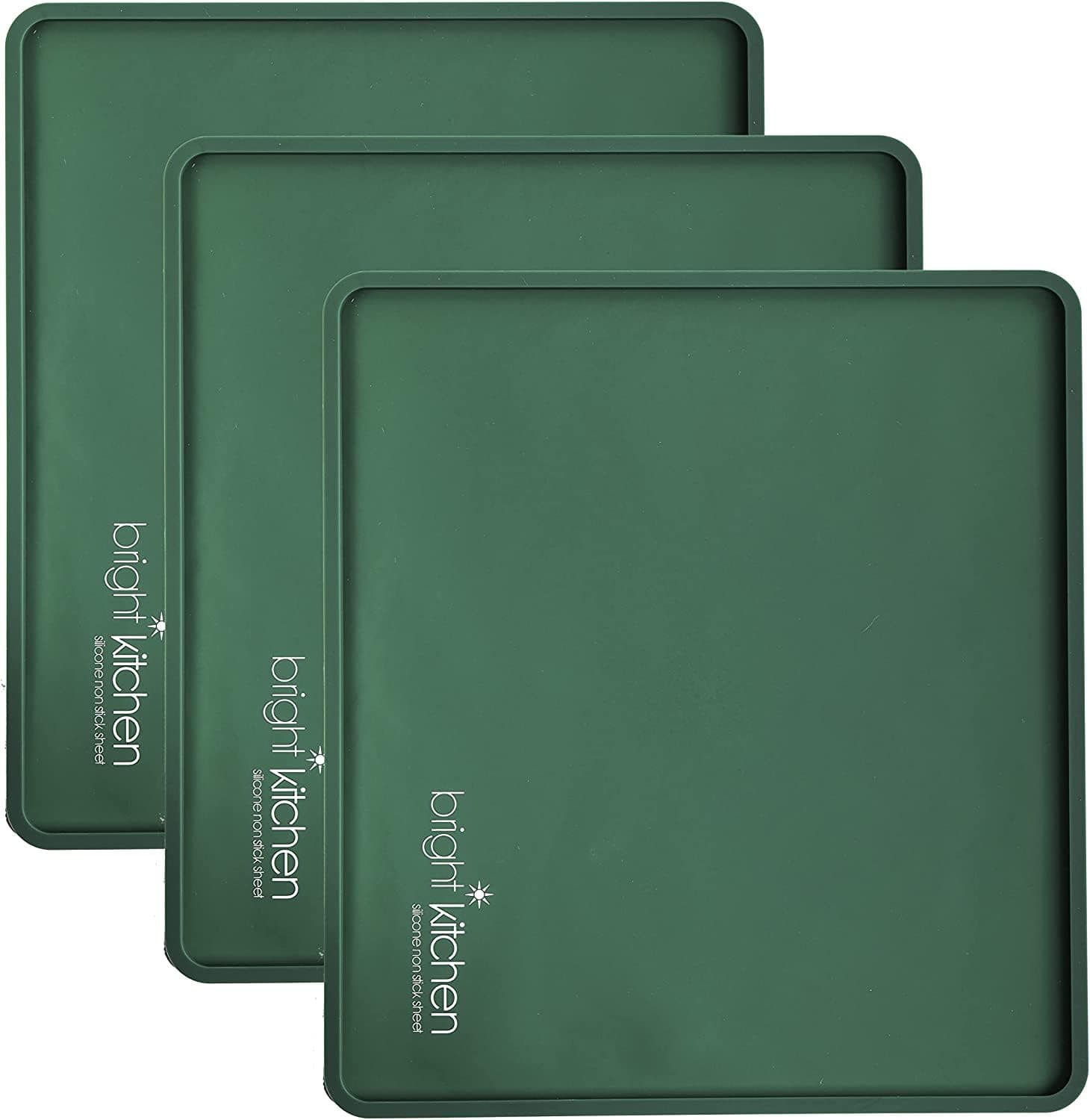 3 Edge Fruit Leather Silicone Dehydrator Sheets Compatible With Cosori Premium CP267-FD Non Stick Dryer Mats for Jerky, Fruit, Herbs, Chips, Flax Crackers Crusts Tray Lip Liners