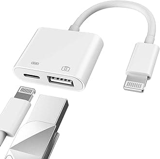 USB to Lightning Adapter Charger Cable Connector Dongle Iphone OTG Flash Splitter for Apple 11 12 13 14 Pro MAX 7 8 Plus Ipad Camera Card Reader Stick Drive Keyboard Mouse Memory Midi Charge Converter
