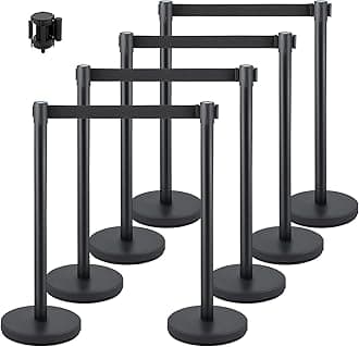 8pcs Crowd Control Stanchion,Straight Post