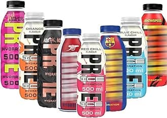Orange Chill Ice,Erling Haaland,Blue Chill Ice,Barcellona,Red Chill Ice,ISHOWSPEED,Future Freeze Hydration Drink Bottles 500ml - Random Mixed Flavours of Refreshing Drink (6 x Bottles)