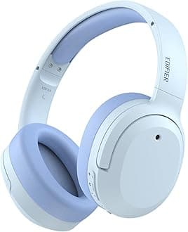 EdifierW820NB Plus Hybrid Active Noise Cancelling Headphones - LDAC Codec - Hi-Res Audio Wireless & Wired - Fast Charge - 49H Playtime - Over Ear Bluetooth V5.2 Headphones- Blue
