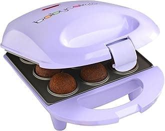 Mini Cake Pop Maker by Select Brands - Easy-to-Use Machine - Recipes Included - Non-Stick Coating, Non-Skid Feet & Power Light - Makes 9 Cake Pops