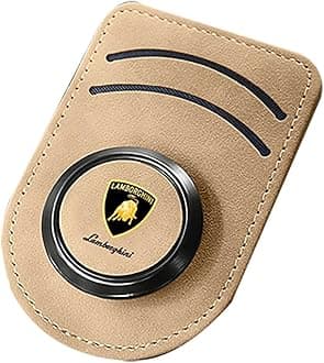 Sunglasses Holder for Lamborghini LM001 1980-1983, Suede Leather Eyeglass Holder, Car Sun Visor Glasses, Portable Clip Auto, Car accessories,Beige
