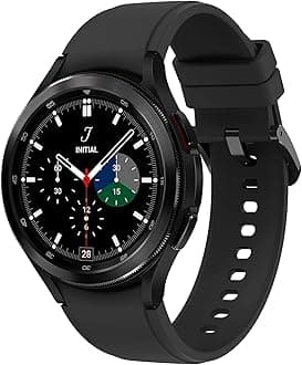 Samsung Electronics Galaxy Watch 4 Classic 46mm Smartwatch with ECG Monitor Tracker for Health Fitness Running Sleep Cycles GPS Fall Detection Bluetooth US Version, Black