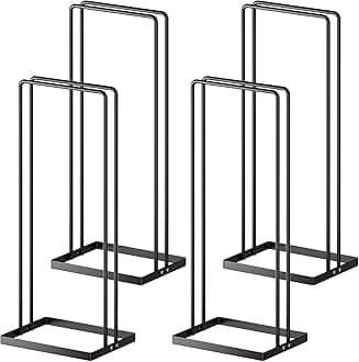 Hanger Holder Organizer 4 Pack, Clothes Hanger Organizer Hanger Stacker for Closet Laundry Room Storage, RV Rack Stand Caddy for Velvet Felt Plastic Coat Hangers Adult Kids Pants Hangers