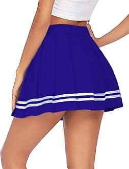 Avidlove Womens Pleated Skirt School Uniform Skirt Mini Skirt Pleated Cheer Skirt