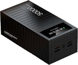 Portable Charger Bank – 66W Fast Charging Bank With 50000mAh Capacity | Multifunctional Energy Bank With LED Display For Phones, Laptops, Outdoor Camping, Hiking, And Travel