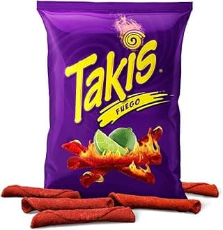 3 Pk Barcel Takis Fuego Hot Chili Pepper Lime Tortilla Chips Spicy Snacks 3.2 OZ