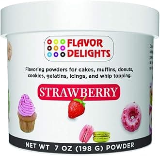 Flavor Delights Flavored Powder Bakery Mix Strawberry