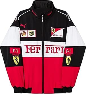 F1 Racing Jacket Graphic Printed Parachute Fabric Jackets for Men