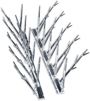 Bird-X Plastic Polycarbonate Bird Spikes, Regular Bird Spikes for Pigeons and Other Small Birds, Contains 100 Pieces of 1' L x 6.5" W Strips, Covers a 100 ft. Area