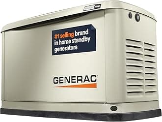 Generac Guardian 22kW Home Standby Generator - Automatic Whole House Backup Power for Storms, Emergencies, and Outages, WiFi Enabled, Runs on Natural Gas or Liquid Propane, Quiet Operation