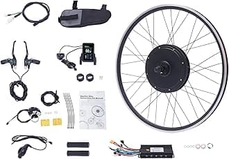 DDYOOK Electric Bike Conversion Kit, 48V 1000W 700C 28"/ 29" Front/Rear Wheel Electric Bicycle Hub Kit Dual Mode Controller w/LCD Display & PAS, 5-Speed Adjustment E-Bike Conversion Kit