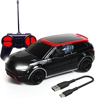 Wembley Remote Control Car Rechargeable Rc Car Toys for Kids 1:24 High Speed Racing Remote Car for Kids - Black Red
