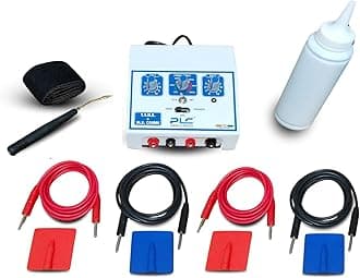 TENS + MS Combo Machine, 2 Channel Metal Body With 1 Year Warranty, Portable Physiotherapy Device For Pain Relief & Muscle Stimulation