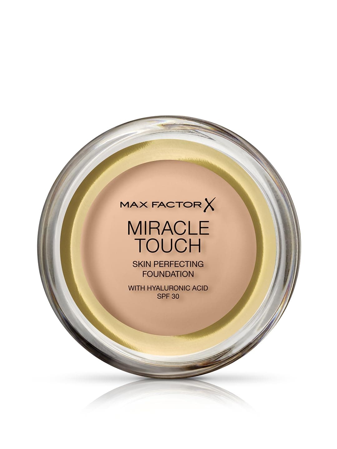 Max Factor Miracle Touch Foundation, New and Improved Formula, SPF 30 and Hyaluronic Acid, 43 Golden Ivory