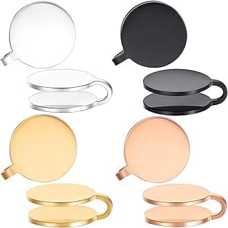 FLYUN12MM Pressure Earrings for Keloids, Keloid Earrings Pressure Clip, Compression Earrings for Keloids, Clip On Earring, Ear Cuff, Stainless Steel Non-pierced Earrings