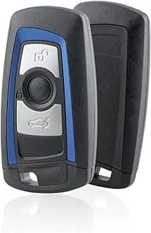3 Buttons Blue Car Remote Key Fob Case Fits For BMW 2 3 5 7 X5 F15