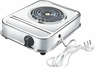 - 2000 Watt Steelo Electric G Coil Radiant Gas Cooking Stove Heater | Induction Cooktop | G Coil Hot Plate Cooking Stove | Works With All Metal Utensils & Cookwares (Stainless Steel body)
