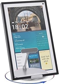 Swivel and Tilt Stand for Show 15 (1st, 2nd Gen), Show 21, and Ipads/Tablets, Made of Heavy-Duty Aluminum, Device Sit On It Without Mounting (Silver)