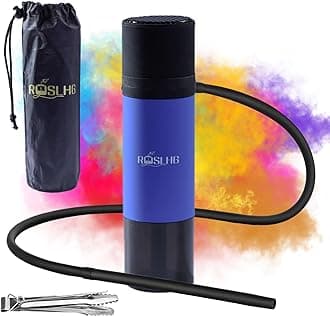 Portable Car Hookah Set Portable Purple Cup for Travel, Hookah set with Everything,Easy Assemble & Storage Hookah Set with Portable Bag