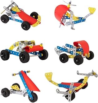 Enginero Mechanical Kit for Kids | Metal Construction Blocks Engineer Toys | STEM Toy Set for Boys & Girls, Age 7+ | Level 0 (98 Pcs)